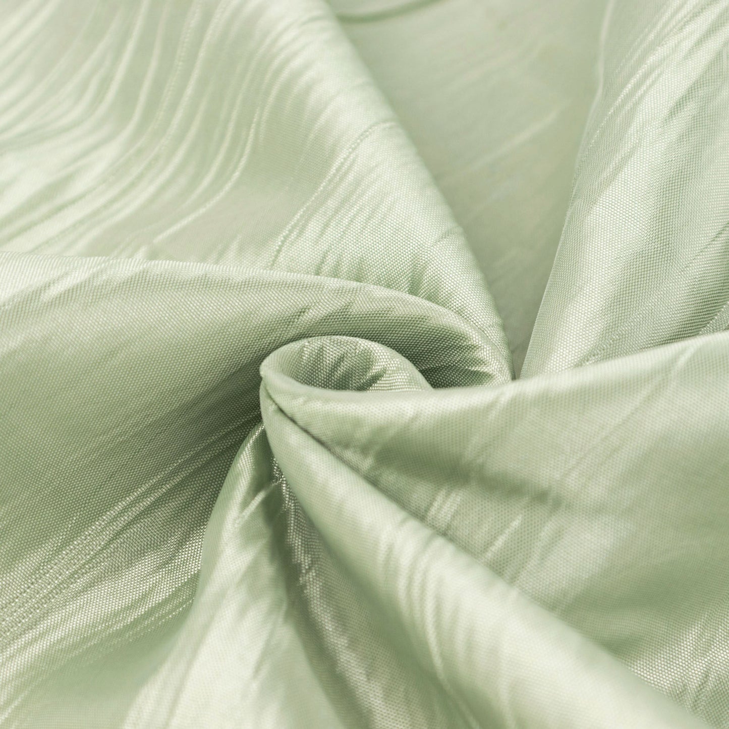 54"x10 Yards Sage Green Accordion Crinkle Taffeta Fabric Bolt