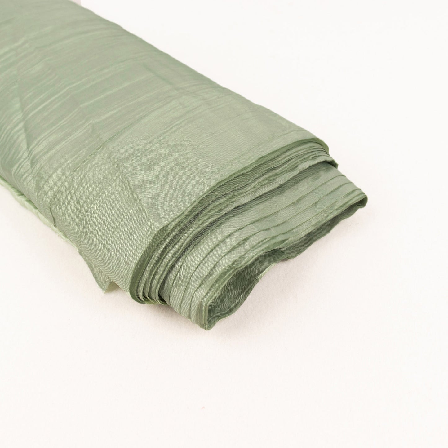 54"x10 Yards Sage Green Accordion Crinkle Taffeta Fabric Bolt