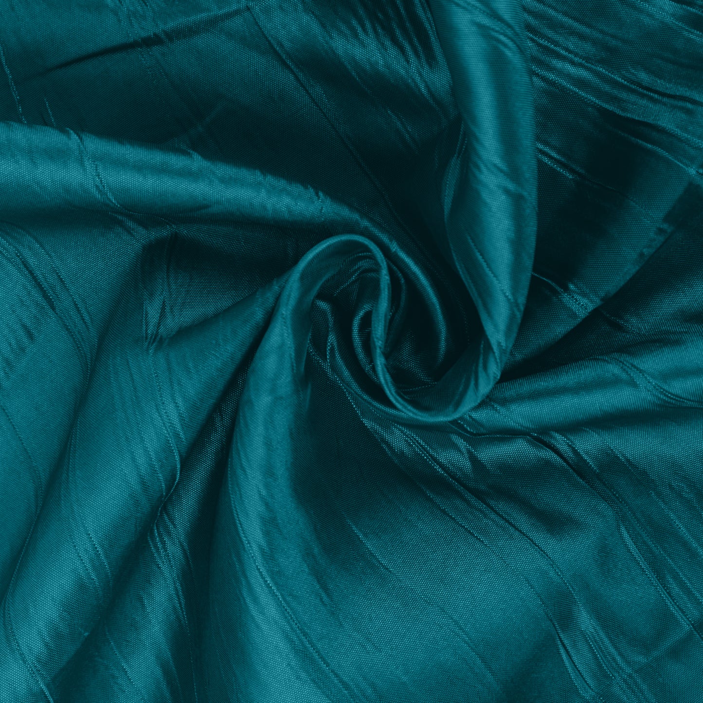 54"x10 Yards Peacock Teal Accordion Crinkle Taffeta Fabric Bolt