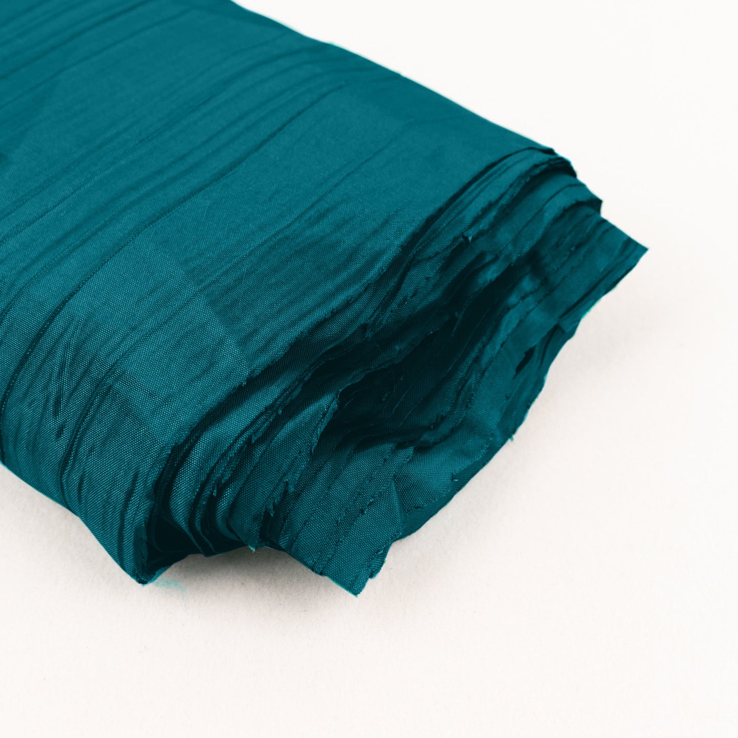 54"x10 Yards Peacock Teal Accordion Crinkle Taffeta Fabric Bolt