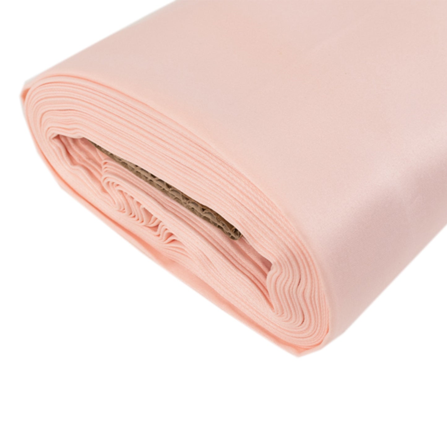54"x10 Yards Blush Lamour Satin Fabric Bolt, Heavy Matte Satin Fabric By The Yard