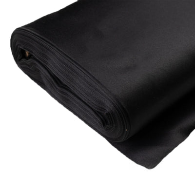 Exquisite Black Lamour Satin Fabric Bolt