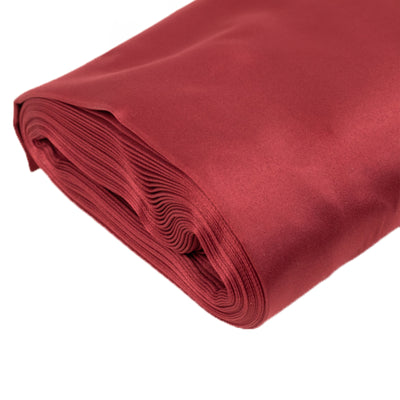 Exquisite Burgundy Lamour Satin Fabric Bolt