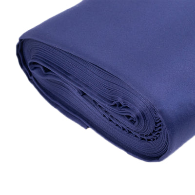 Exquisite Navy Blue Lamour Satin Fabric Bolt