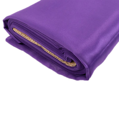 Exquisite Purple Lamour Satin Fabric Bolt