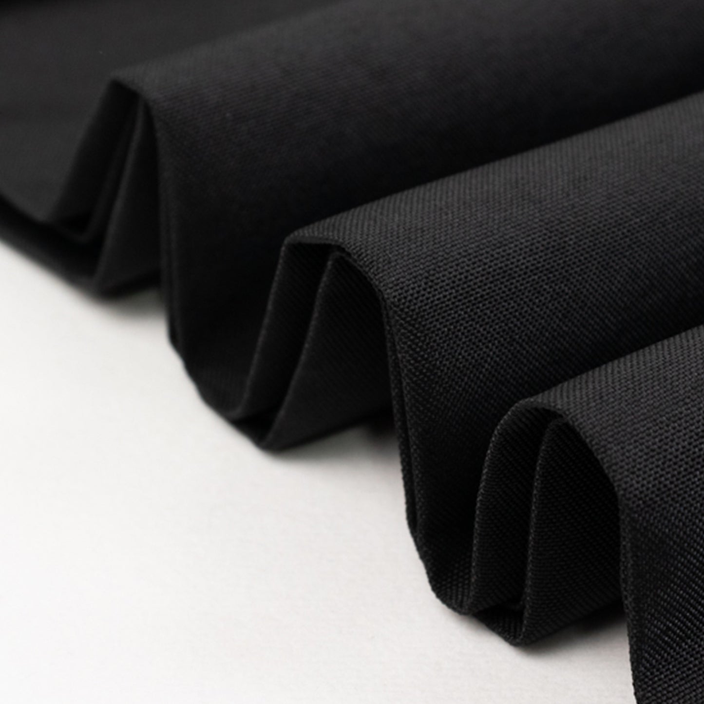 54"x10 Yards Premium Polyester Black Fabric Bolt, DIY Craft Fabric Roll for Upholstery, Curtains, and Event Decor