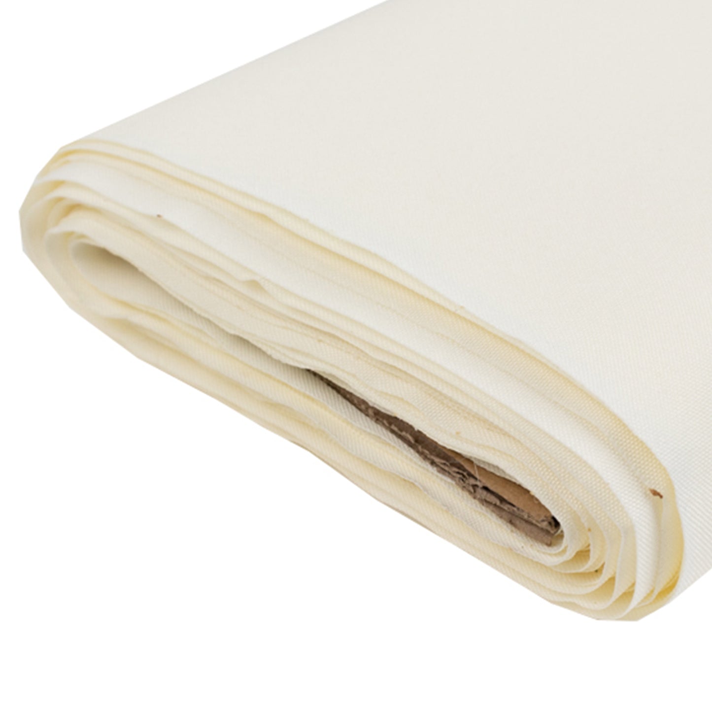 54"x10 Yards Premium Polyester Ivory Fabric Bolt, DIY Craft Fabric Roll for Upholstery, Curtains, and Event Decor