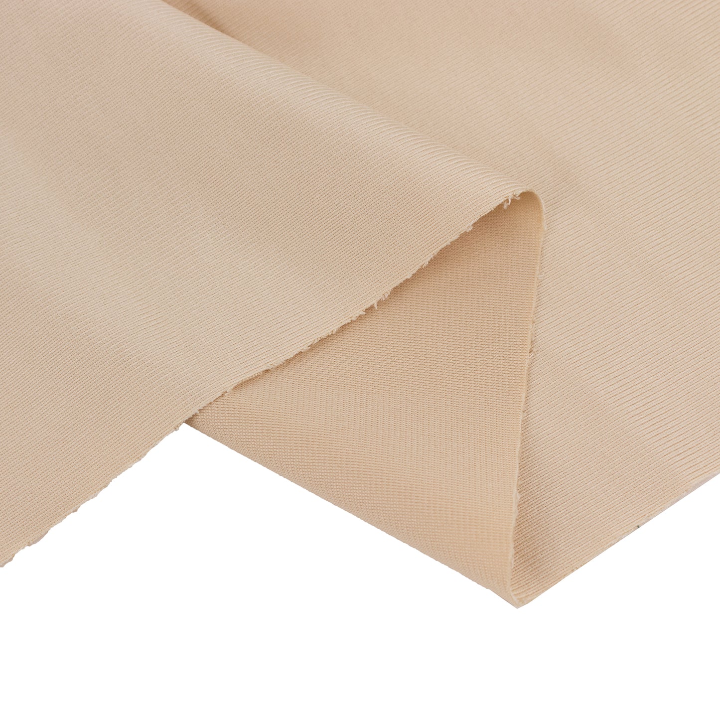 Premium Beige Scuba Polyester Fabric Roll, Wrinkle Free DIY Craft Fabric Bolt- 60"x10 Yards