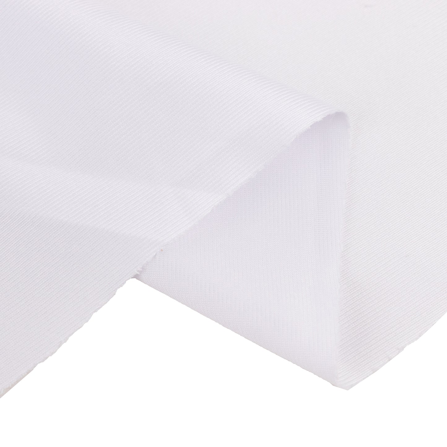 Premium White Scuba Polyester Fabric Roll, Wrinkle Free DIY Craft Fabric Bolt- 60"x10 Yards