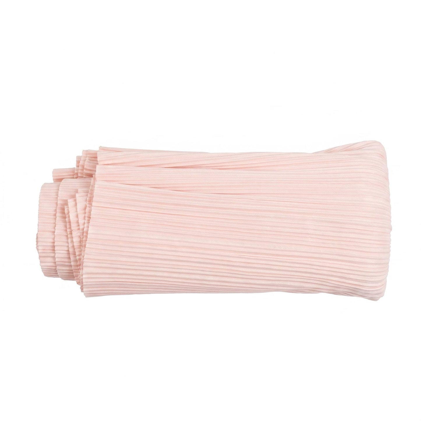 60" x 10 Yards Scuba Fabric Bolt Blush Accordion Pleated – Wrinkle-Free & Stain-Resistant Textured D