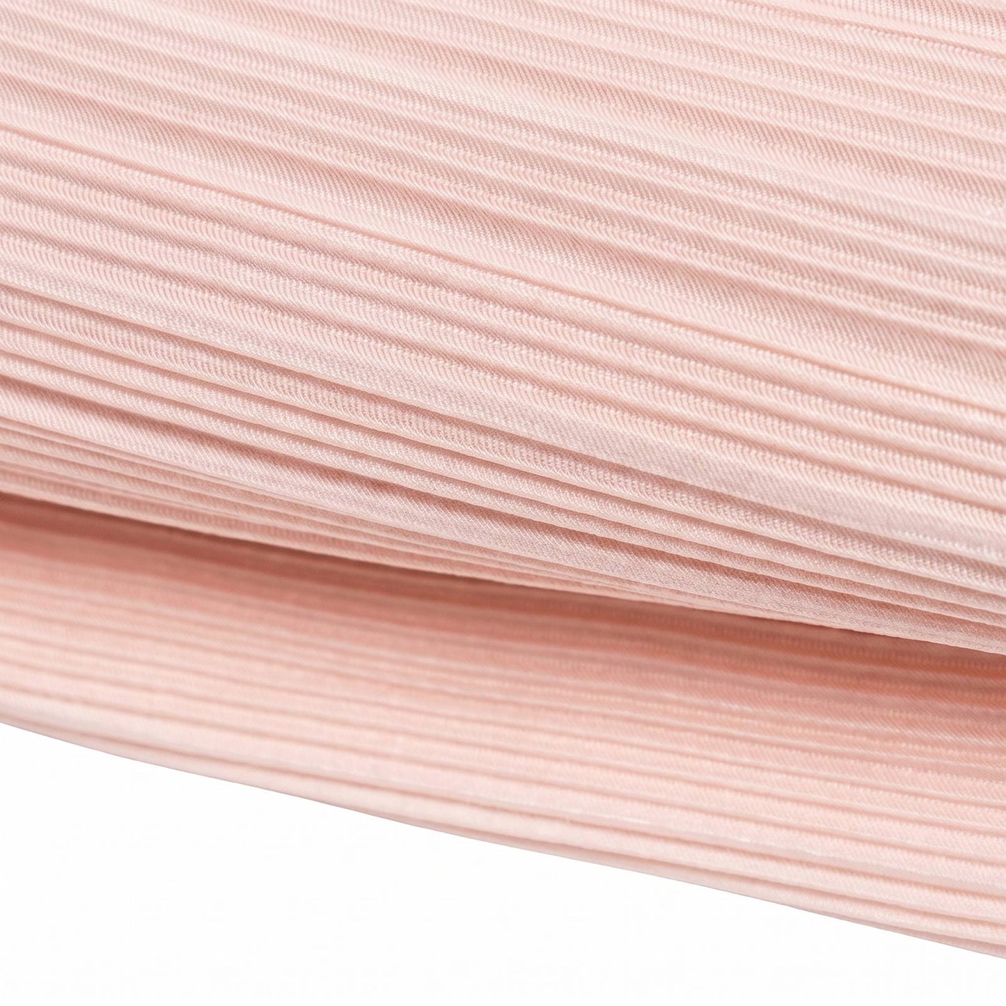 60" x 10 Yards Scuba Fabric Bolt Blush Accordion Pleated – Wrinkle-Free & Stain-Resistant Textured D