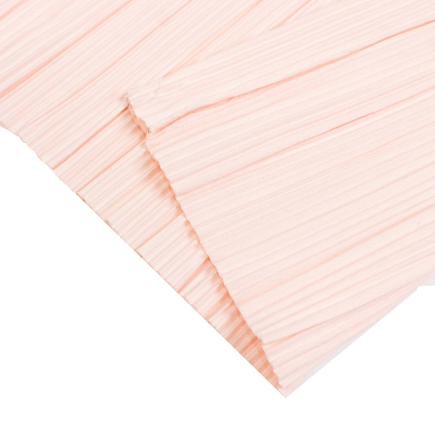 60" x 10 Yards Scuba Fabric Bolt Blush Accordion Pleated – Wrinkle-Free & Stain-Resistant Textured D