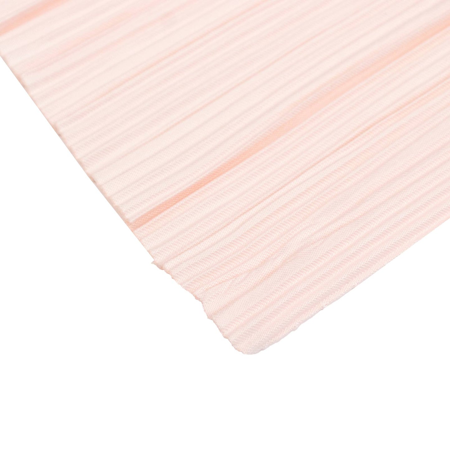 60" x 10 Yards Scuba Fabric Bolt Blush Accordion Pleated – Wrinkle-Free & Stain-Resistant Textured D