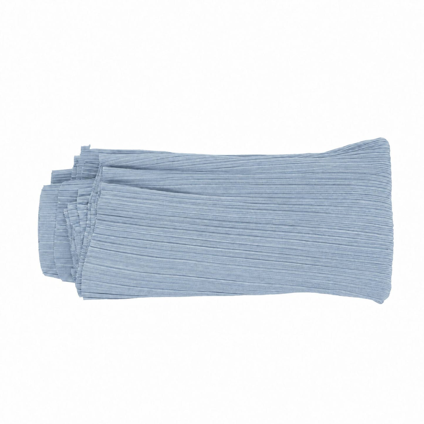 60" x 10 Yards Scuba Fabric Bolt Dusty Blue Accordion Pleated – Wrinkle-Free & Stain-Resistant Textu