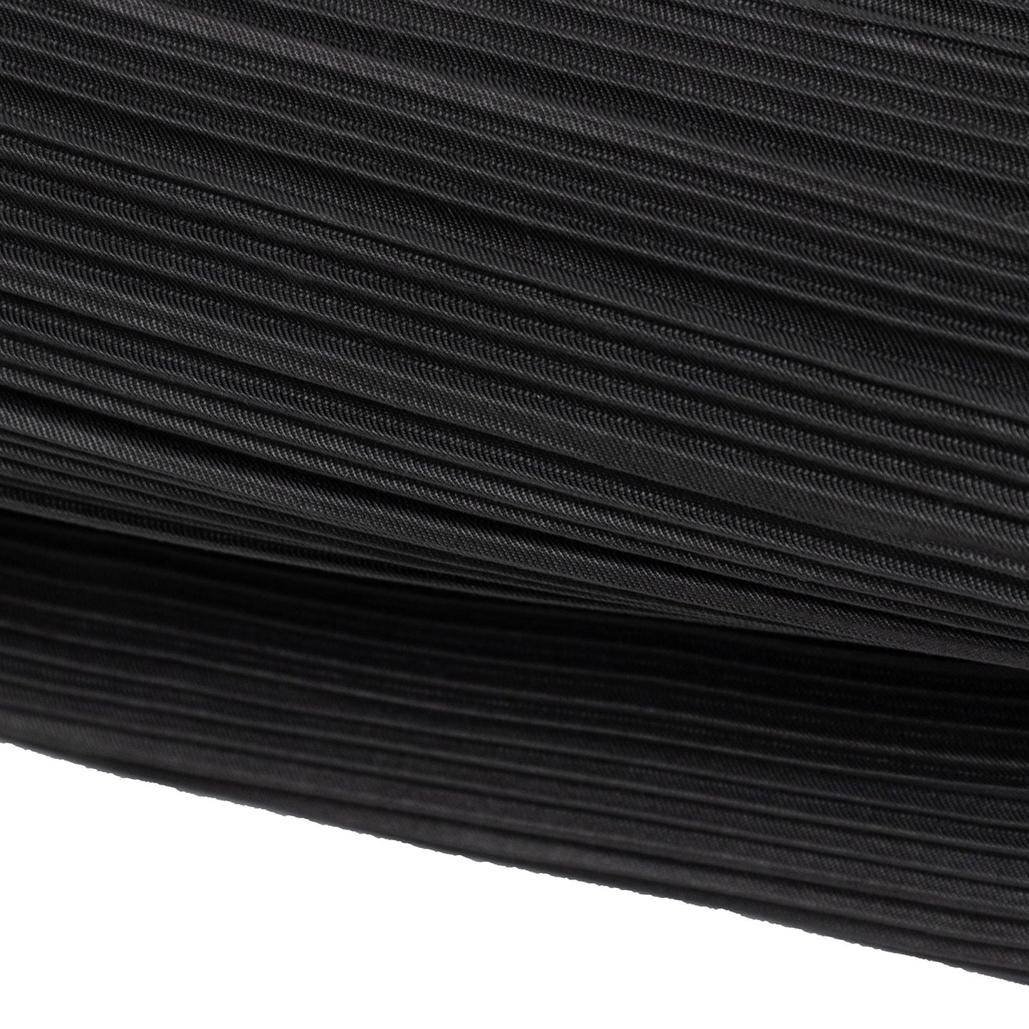 60" x 10 Yards Scuba Fabric Bolt Black Accordion Pleated – Wrinkle-Free & Stain-Resistant Textured D