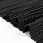 60" x 10 Yards Scuba Fabric Bolt Black Accordion Pleated – Wrinkle-Free & Stain-Resistant Textured D