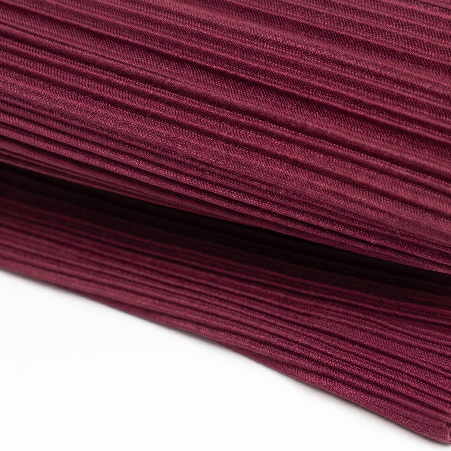60" x 10 Yards Scuba Fabric Bolt Burgundy Accordion Pleated – Wrinkle-Free & Stain-Resistant Texture