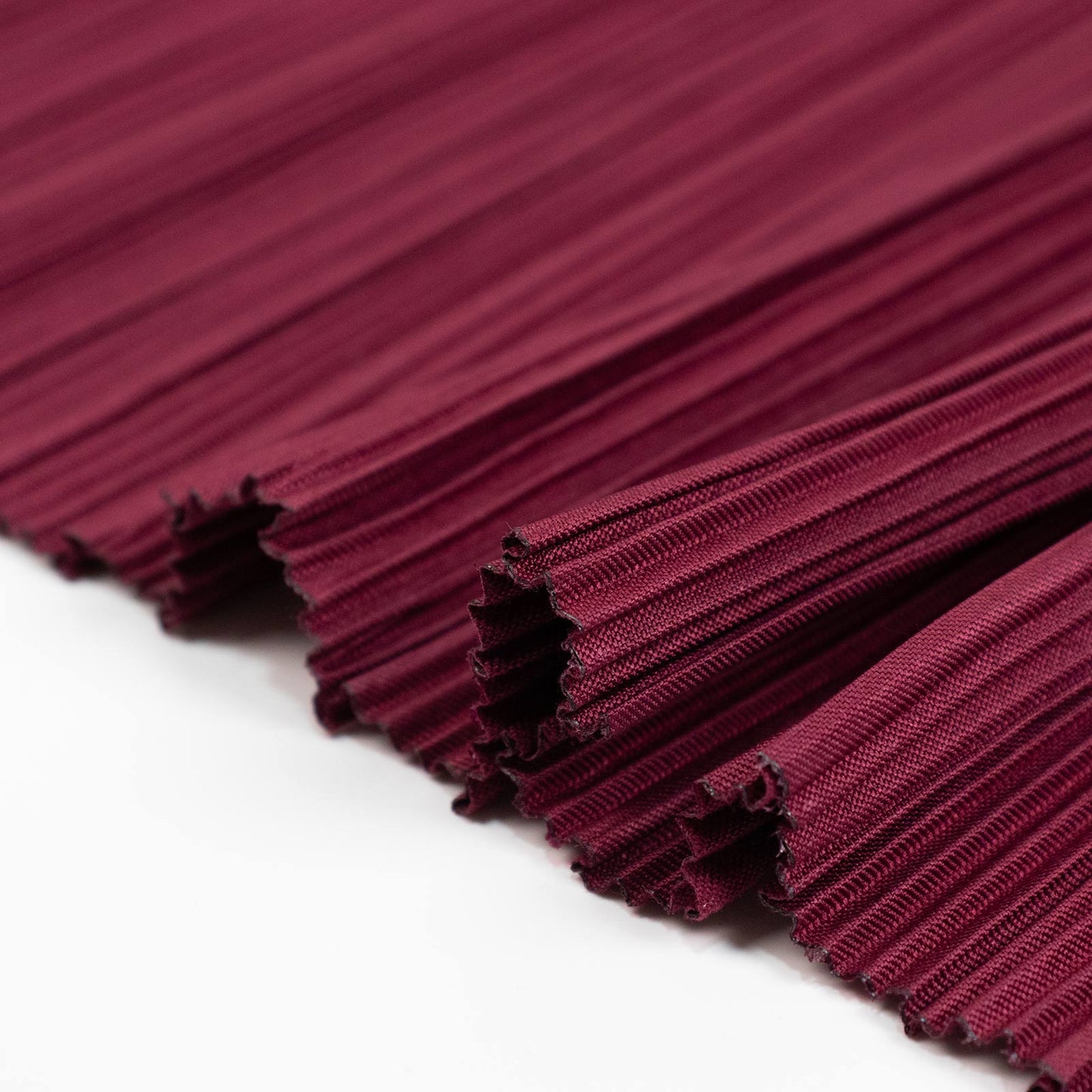 60" x 10 Yards Scuba Fabric Bolt Burgundy Accordion Pleated – Wrinkle-Free & Stain-Resistant Texture