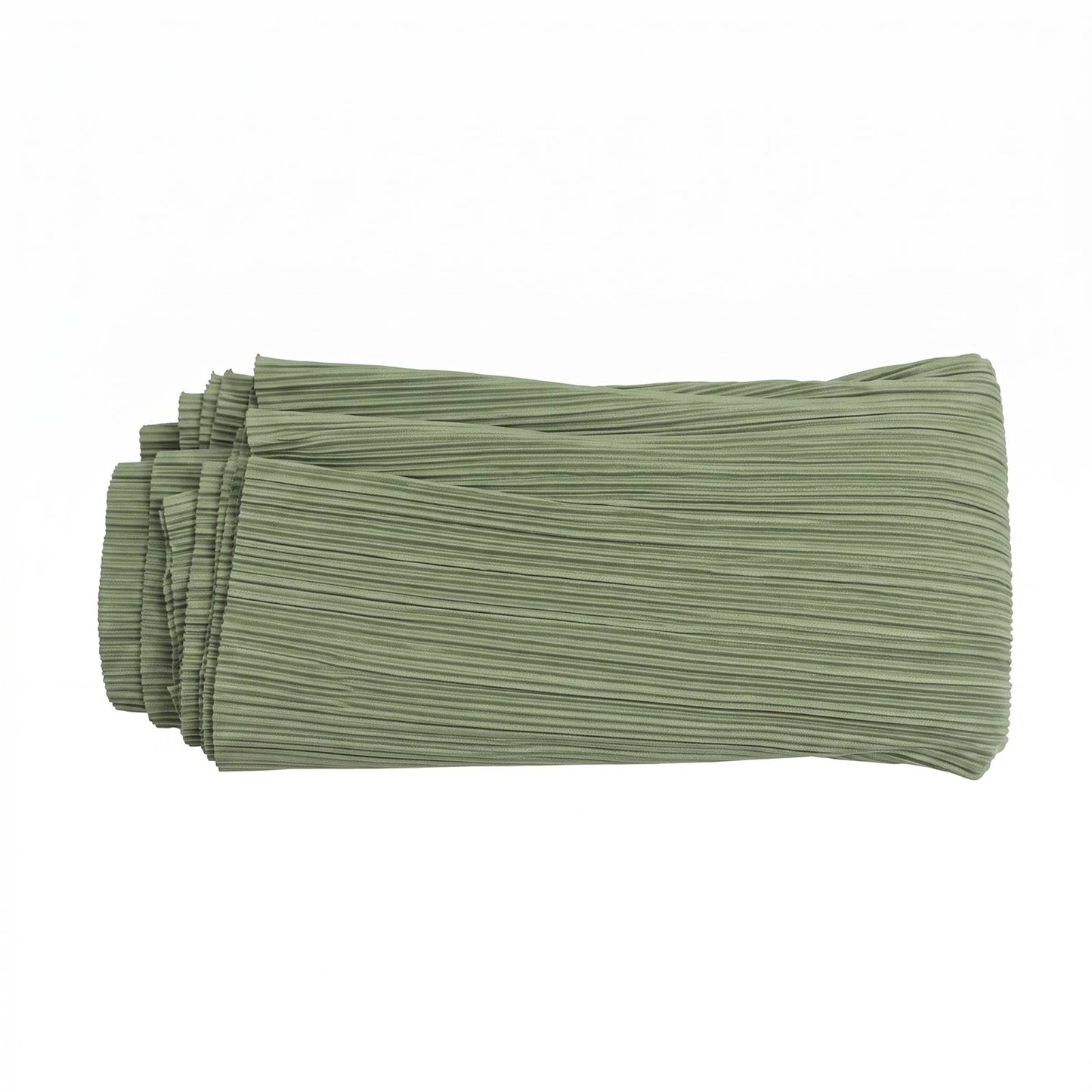 60" x 10 Yards Scuba Fabric Bolt Dusty Sage Green Accordion Pleated – Wrinkle-Free & Stain-Resistant