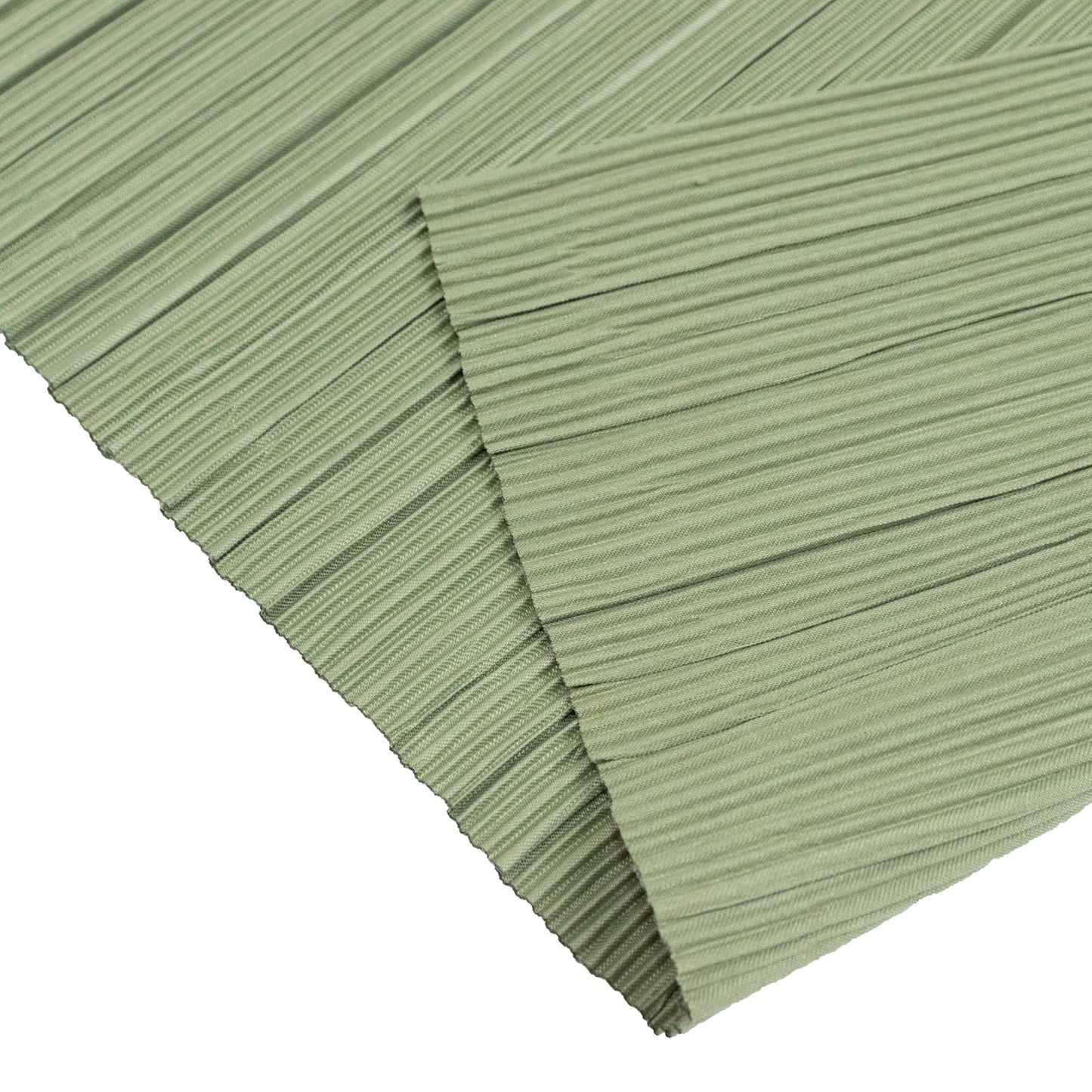 60" x 10 Yards Scuba Fabric Bolt Dusty Sage Green Accordion Pleated – Wrinkle-Free & Stain-Resistant