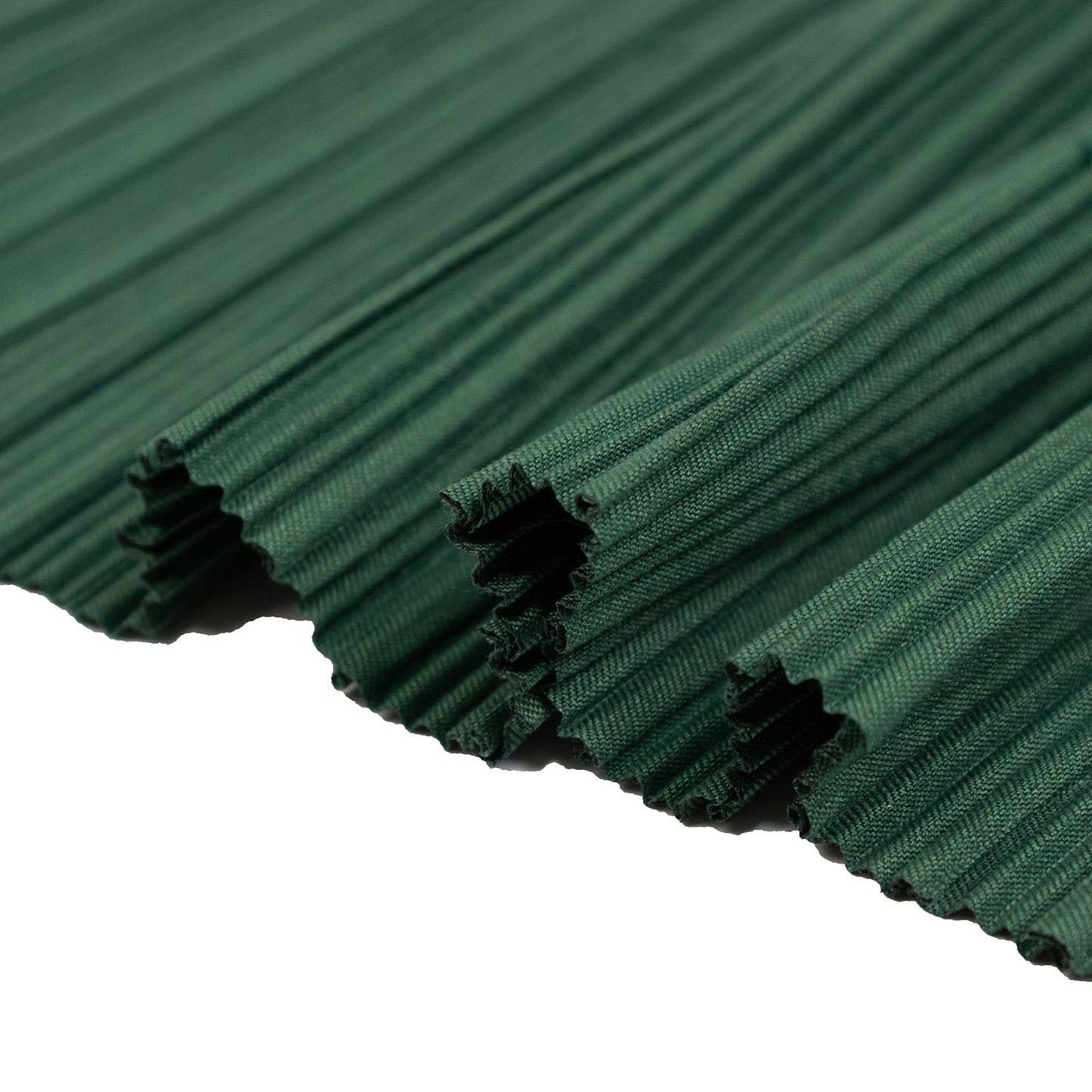 60" x 10 Yards Scuba Fabric Bolt Hunter Emerald Green Accordion Pleated – Wrinkle-Free & Stain-Resis