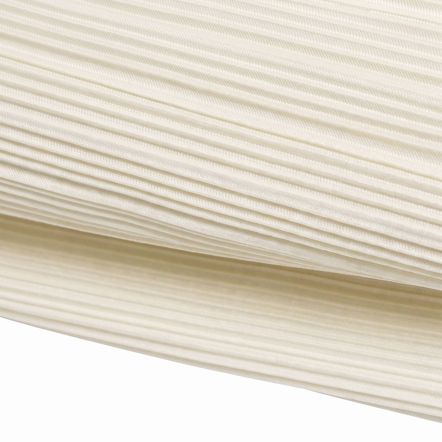 60" x 10 Yards Scuba Fabric Bolt Ivory Accordion Pleated – Wrinkle-Free & Stain-Resistant Textured D