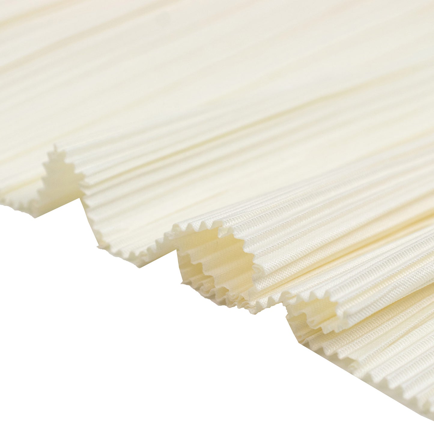 60" x 10 Yards Scuba Fabric Bolt Ivory Accordion Pleated – Wrinkle-Free & Stain-Resistant Textured D