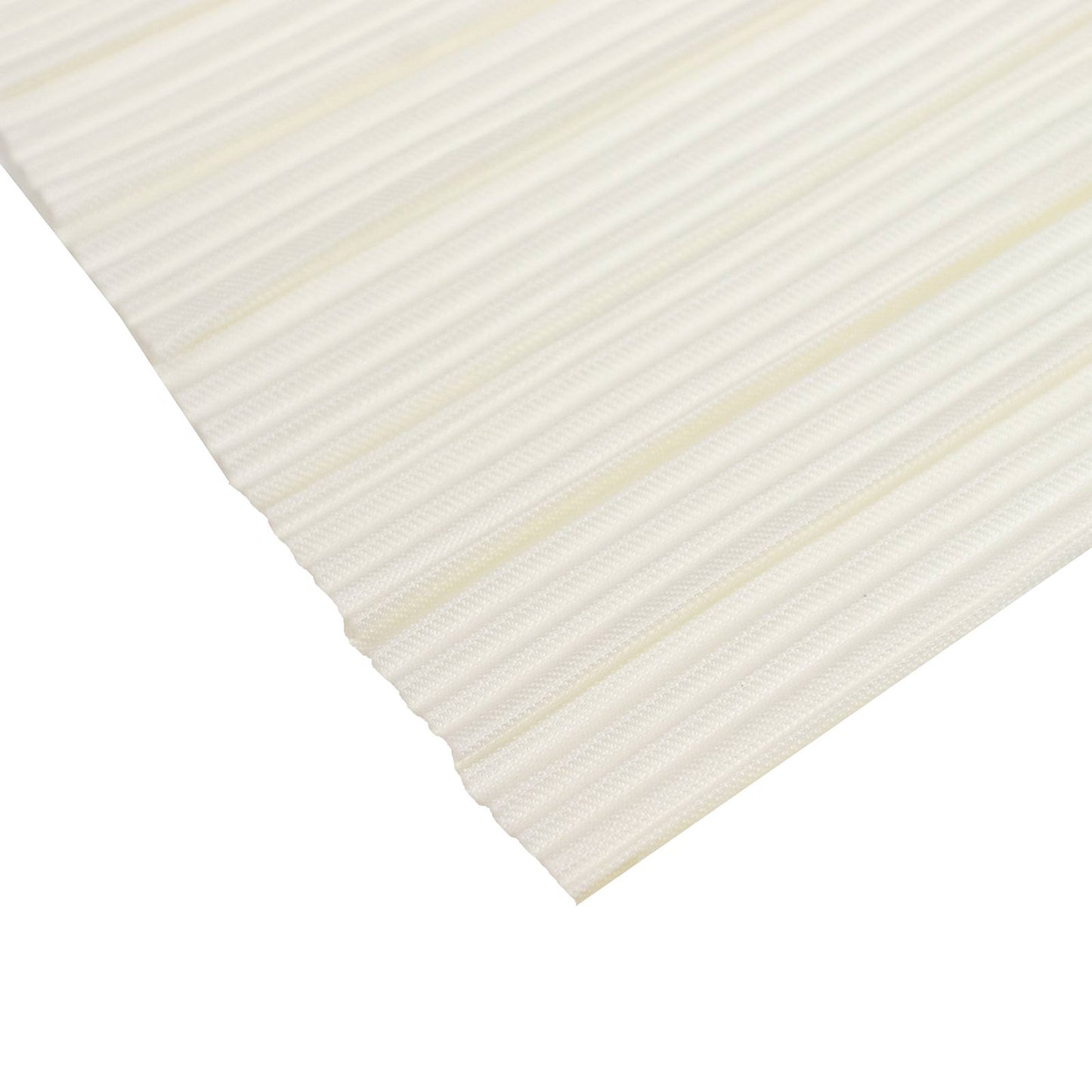 60" x 10 Yards Scuba Fabric Bolt Ivory Accordion Pleated – Wrinkle-Free & Stain-Resistant Textured D