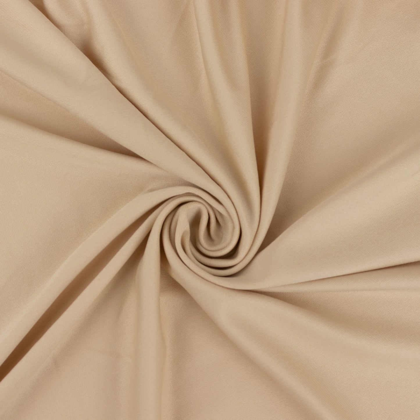 Beige 4-way stretch spandex fabric roll for DIY crafts, 60"x10 yards. #whtbkgd