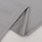 Silver spandex 4-way stretch fabric roll, 60"x10 yards, gray color.