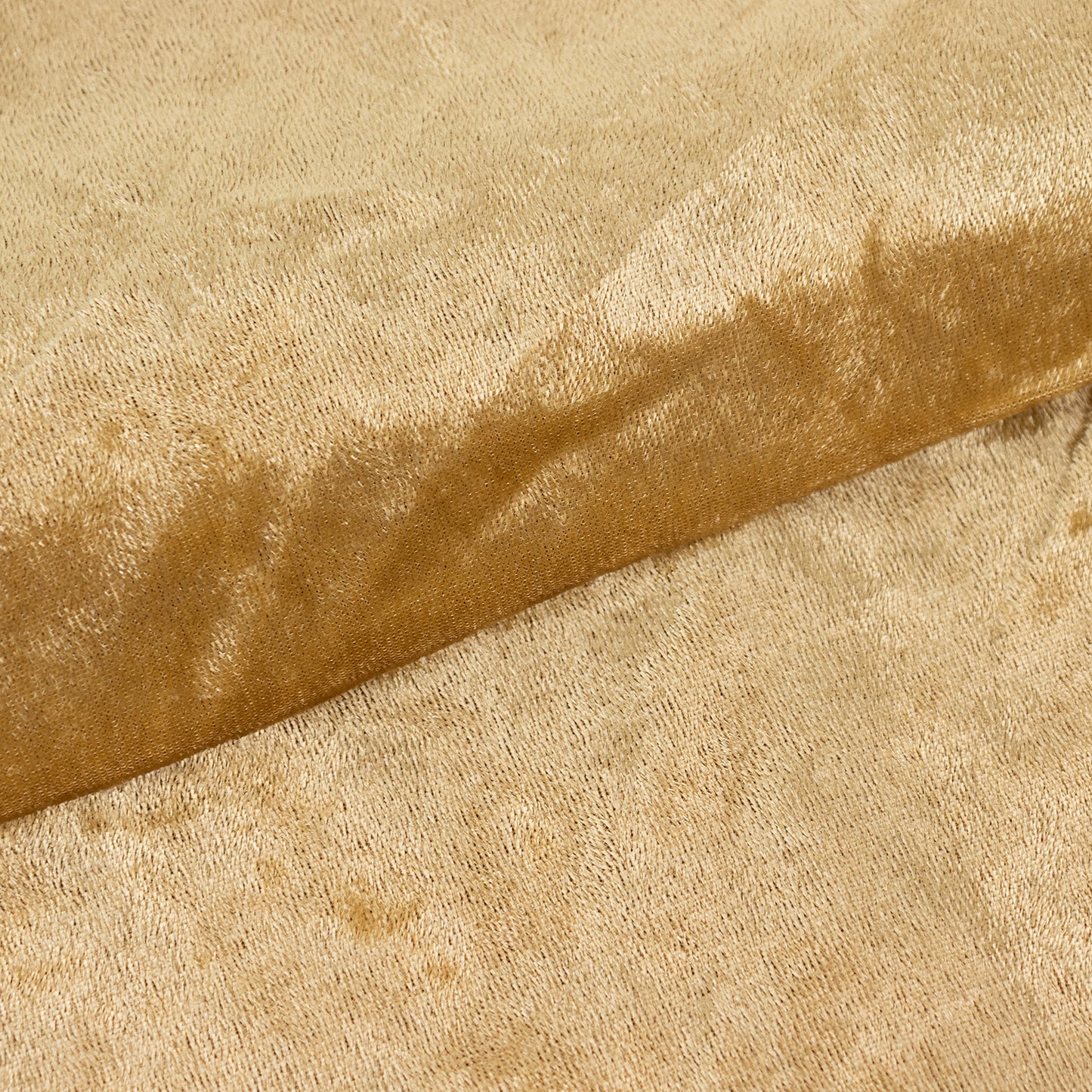 65"x5 Yards Champagne Crushed Velvet Fabric Bolt, DIY Craft Fabric Roll