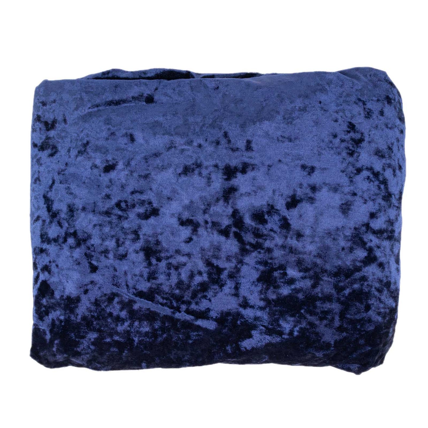 65"x5 Yards Navy Blue Crushed Velvet Fabric Bolt, DIY Craft Fabric Roll