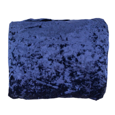 Luxurious Texture of Navy Blue Crushed Velvet