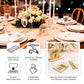 Natural rustic wooden arch table numbers for weddings and events.