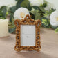 4 Pack White Resin Vintage Ornate Photo Frames, Rectangle Mini Picture Frame Party Favor Wedding Place Card Holders - 4"x3"