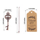 10 Pack Antique Gold Skeleton Key Bottle Opener Wedding Favors, Rustic Wedding Bridal Shower Souvenirs With Tag Card & Chain