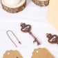 10 Pack Antique Gold Skeleton Key Bottle Opener Wedding Favors, Rustic Wedding Bridal Shower Souvenirs With Tag Card & Chain