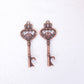 10 Pack Antique Gold Skeleton Key Bottle Opener Wedding Favors, Rustic Wedding Bridal Shower Souvenirs With Tag Card & Chain