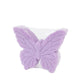Lavender butterfly soap baby shower favor in a gift box.