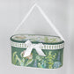 Greenery Theme Bridal Shower Gift Set, 2 Pack Porcelain Tea Cups With Matching Keepsake Gift Box and Satin Ribbon Handle