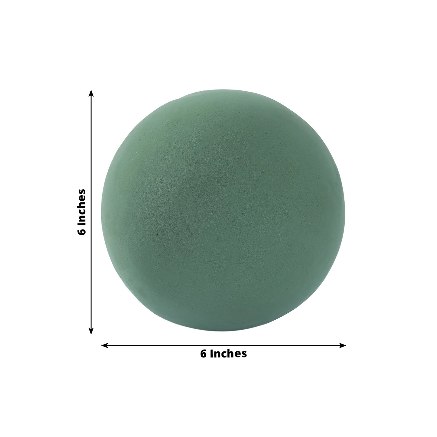 3-Pack 6" Green DIY Flower Arrangements Craft Foam Ball, Smooth Floral Foam Ball
