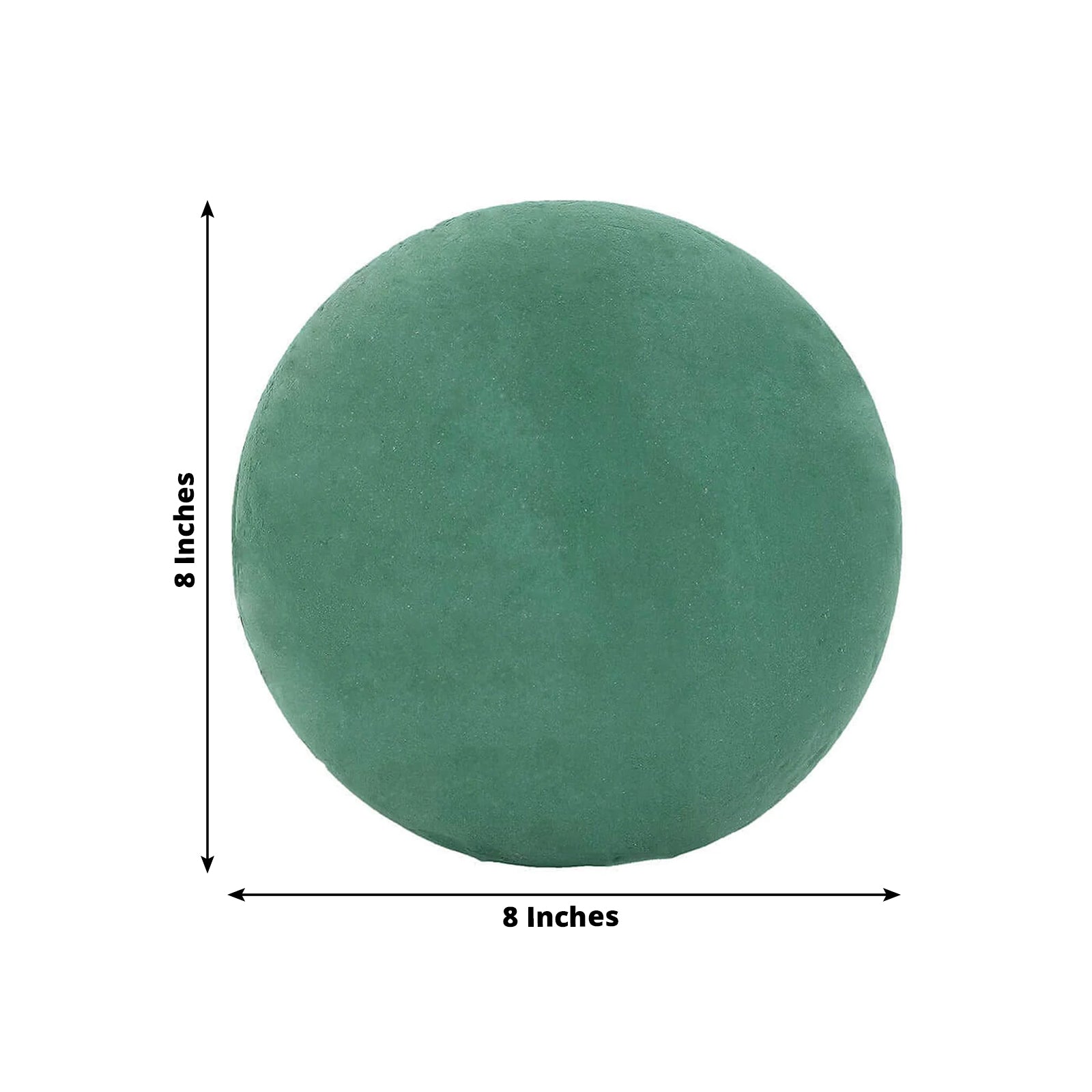 8" Green Floral Foam Ball for DIY Flower Arrangements