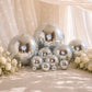 20" Large Silver Foam Disco Mirror Ball With Hanging Swivel Ring, Holiday Party Decor