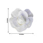 White artificial foam DIY craft rose, 8 inches in size.