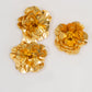 Large metallic gold artificial foam DIY craft roses.