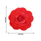 Large red foam DIY craft rose, 20 inches in size.