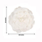 Large white real touch artificial foam DIY craft rose, 20 inches.