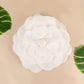 Large white real touch artificial foam DIY craft rose.