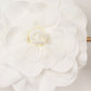 Large white real touch artificial foam DIY craft rose.