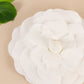 Large white real touch artificial foam DIY craft rose.